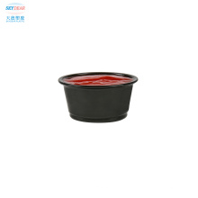 Sauce cups small plastic round sauce cup with lid